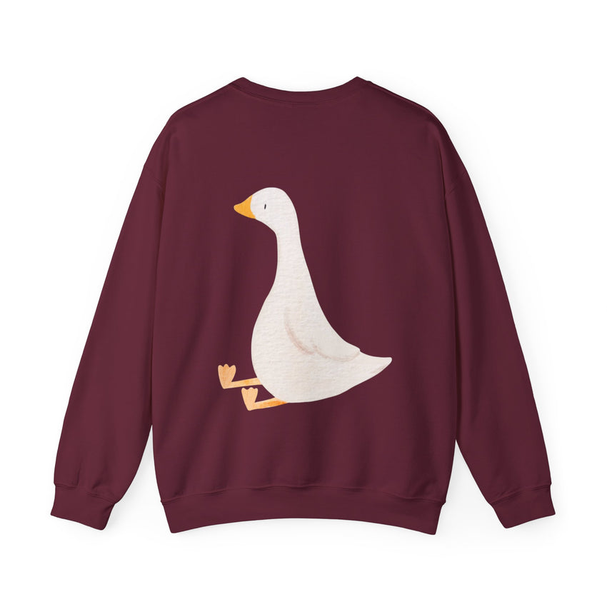 Alternate / back view of Pink Checkered Goose Crew