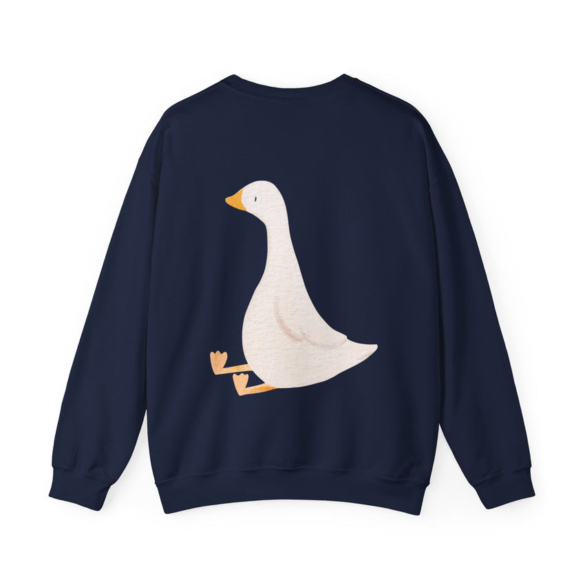 Alternate / back view of White Polka-Dot Goose Crew